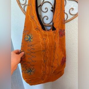 HIPPIE BOHO Mustard BAG embroidered